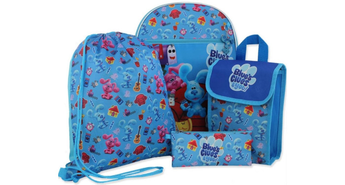 5PC Blue's Clues Backpack Set
