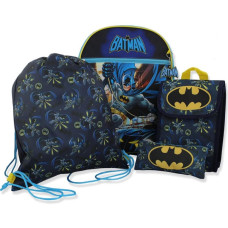 5PC Batman Backpack Set